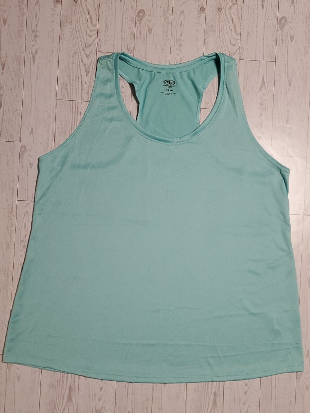 Athletic Works Aqua Racerback Tank Top Women's Large